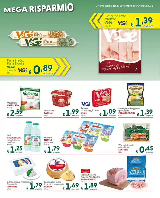 Volantino Dimeglio a Telti | offerte valide dal 22 Settembre al 4 Ottobre 2026 | 2026-09-22T00:00:00.000Z - 2026-10-04T00:00:00.000Z