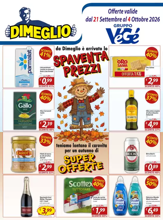 Volantino Dimeglio | Spaventa prezzi | 2026-09-21T00:00:00.000Z - 2026-10-04T00:00:00.000Z