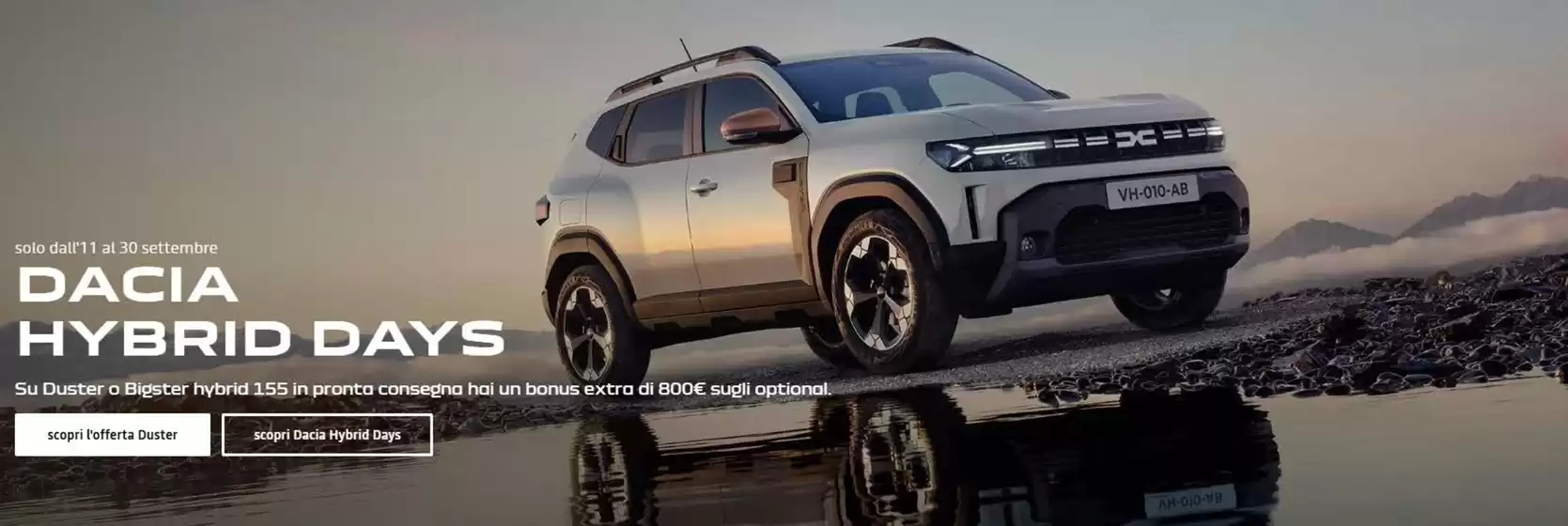 Volantino Dacia | Dacia hybrid days | 2026-09-22T00:00:00.000Z - 2026-09-30T00:00:00.000Z
