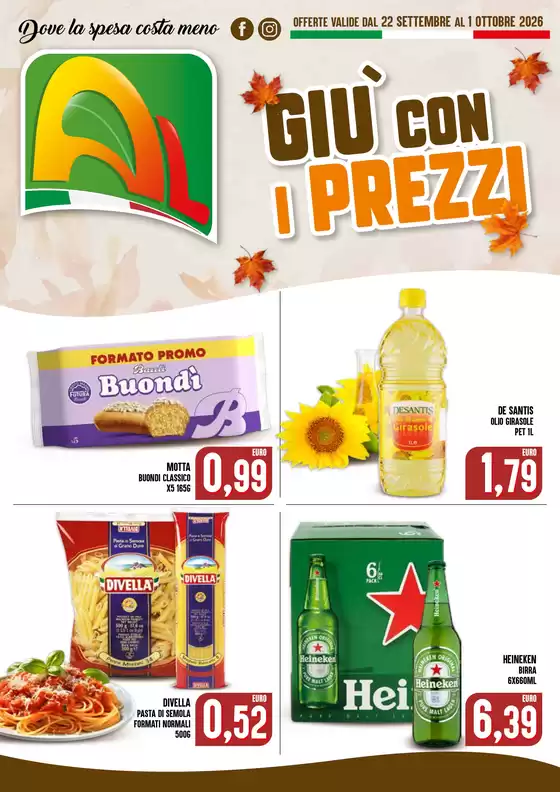 Volantino Al Discount | GIU CON I PREZZI | 2026-09-22T00:00:00.000Z - 2026-10-01T00:00:00.000Z