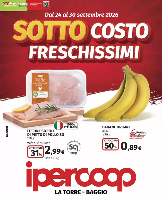 Volantino Ipercoop a Bresso | Sottocosto freschissimi | 2026-09-24T00:00:00.000Z - 2026-09-30T00:00:00.000Z