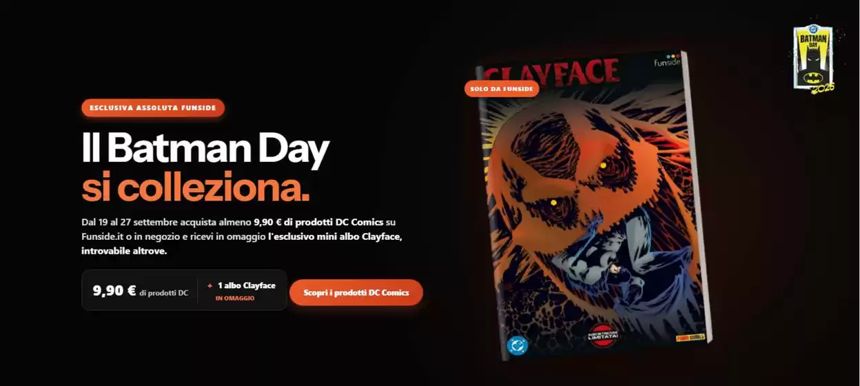 Volantino Funside a Verona | Il batman day si colleziona | 2026-09-22T00:00:00.000Z - 2026-09-27T00:00:00.000Z
