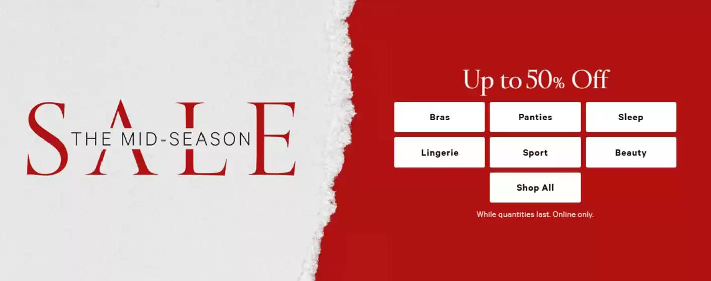 Volantino Victoria's Secret | Up to 50% Off | 2026-09-22T00:00:00.000Z - 2026-09-30T00:00:00.000Z