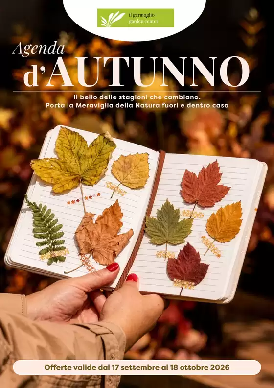 Volantino il Germoglio a Quarrata | Agenda d’AUTUNNO | 2026-09-22T00:00:00.000Z - 2026-10-18T00:00:00.000Z