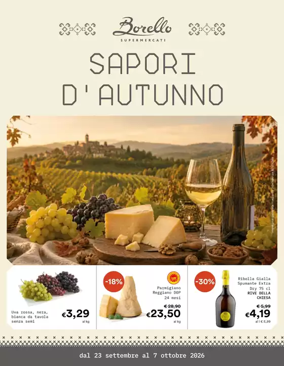 Volantino Borello | Sapori d'autunno | 2026-09-23T00:00:00.000Z - 2026-10-07T00:00:00.000Z