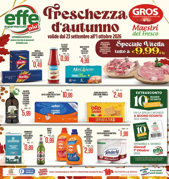 Volantino Effepiù | Freschezza d'autunno | 2026-09-23T00:00:00.000Z - 2026-10-01T00:00:00.000Z