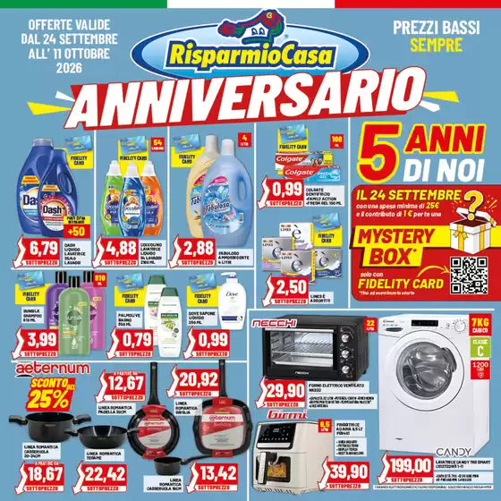Volantino Risparmio Casa | ANNIVERSARIO | 2026-09-24T00:00:00.000Z - 2026-10-11T00:00:00.000Z