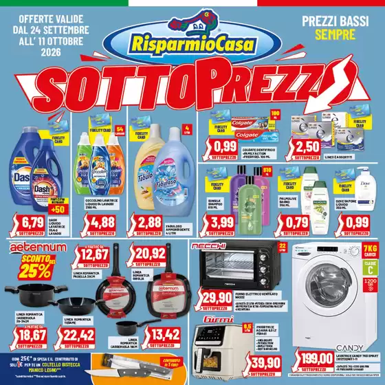 Volantino Risparmio Casa a Calenzano | SOTTOPREZZO | 2026-09-24T00:00:00.000Z - 2026-10-11T00:00:00.000Z
