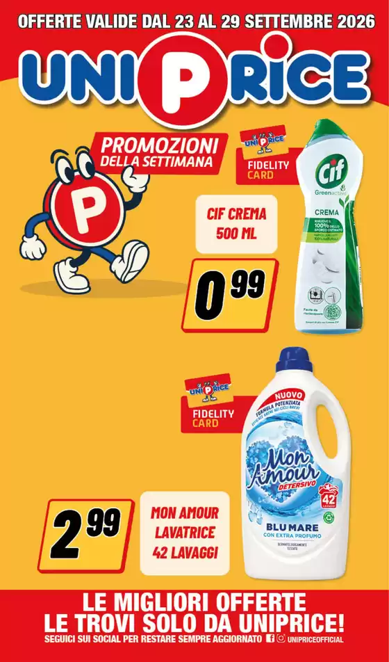 Volantino UniPrice | Promozioni della settimana | 2026-09-23T00:00:00.000Z - 2026-09-29T00:00:00.000Z