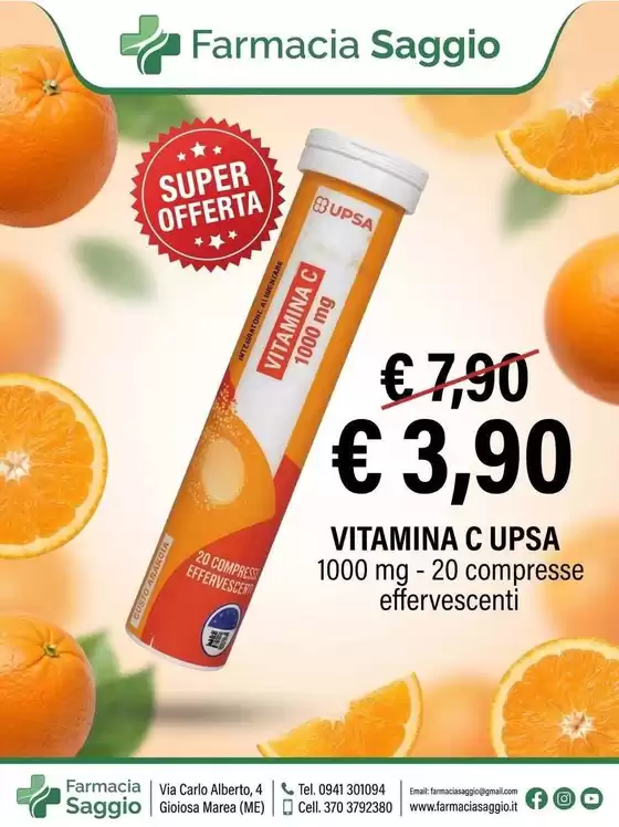 Volantino Farmacia Saggio a Caselle PD | Super offerta | 2026-09-23T00:00:00.000Z - 2026-09-30T00:00:00.000Z