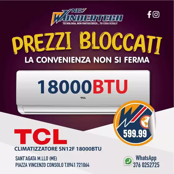 Volantino New Wondertech a San Donato Milanese | Prezzi bloccati | 2026-09-23T00:00:00.000Z - 2026-09-27T00:00:00.000Z