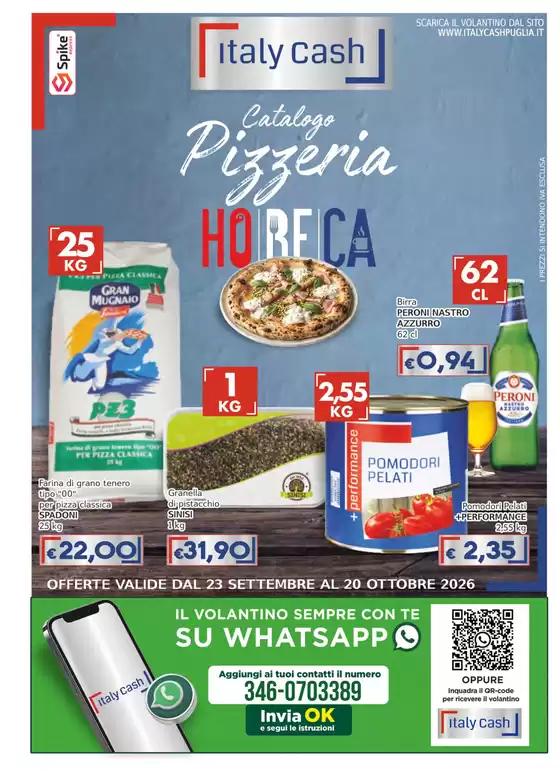 Volantino Italy Cash Puglia | Catalogo pizzeria | 2026-09-23T00:00:00.000Z - 2026-10-20T00:00:00.000Z