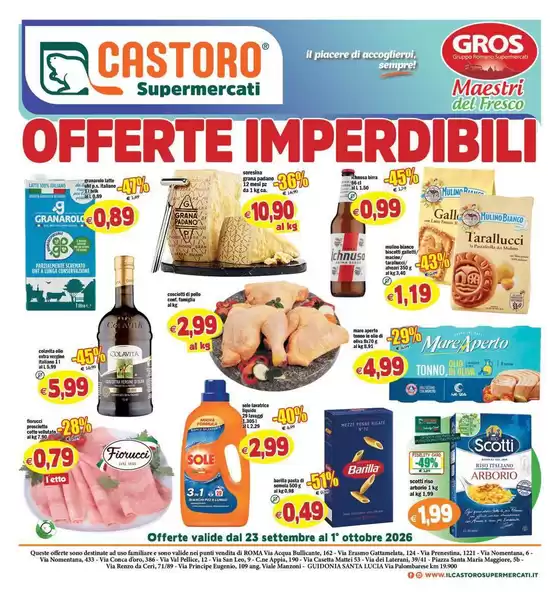 Volantino Il Castoro a Vibonati | Offerte imperdibili | 2026-09-23T00:00:00.000Z - 2026-10-01T00:00:00.000Z