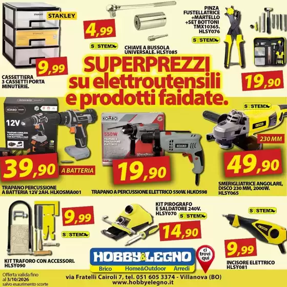 Volantino Hobby & Legno | Superprezzi | 2026-09-23T00:00:00.000Z - 2026-10-03T00:00:00.000Z