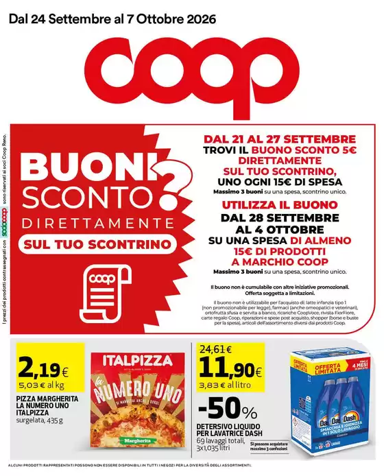 Volantino Coop a Malalbergo | Dal 24 settembre al 7 ottobre 2026 | 2026-09-24T00:00:00.000Z - 2026-10-07T00:00:00.000Z