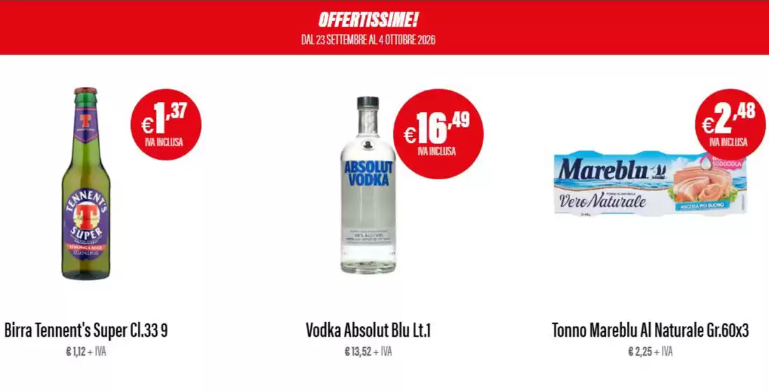 Volantino AG Cash and Carry | Offertissime! | 2026-09-23T00:00:00.000Z - 2026-10-04T00:00:00.000Z
