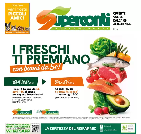 Volantino Superconti | I freschi ti premiano | 2026-09-24T00:00:00.000Z - 2026-10-07T00:00:00.000Z