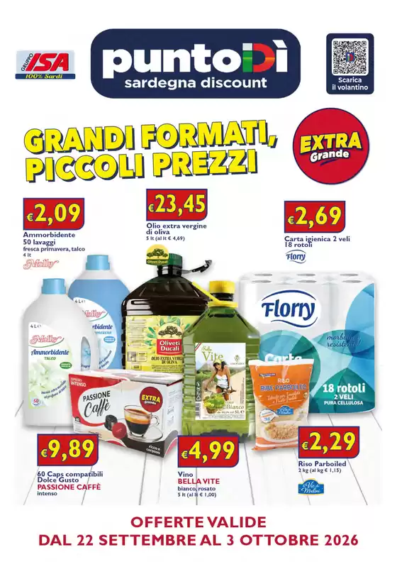 Volantino PuntoDì | Grandi formati, piccoli prezzi | 2026-09-23T00:00:00.000Z - 2026-10-03T00:00:00.000Z