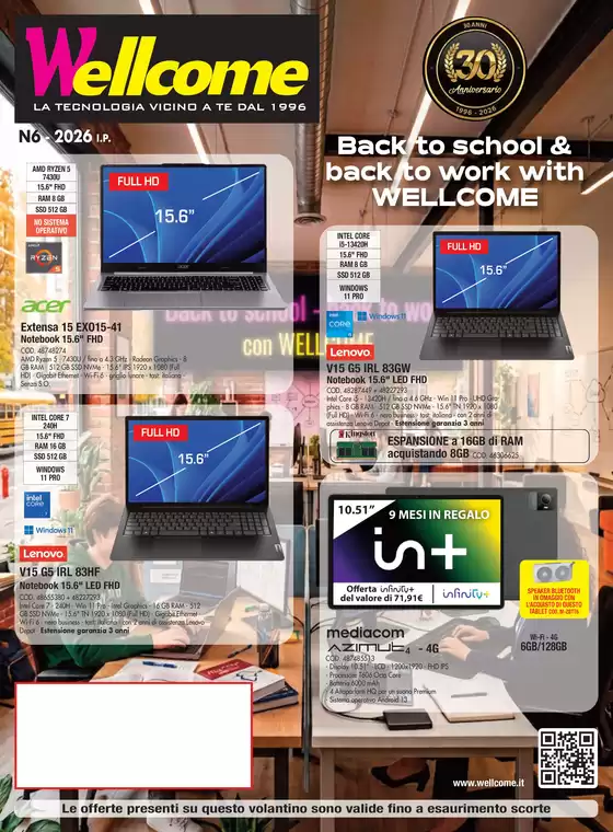 Volantino Wellcome a Altomonte | Back to school & back to work | 2026-09-23T00:00:00.000Z - 2026-10-31T00:00:00.000Z