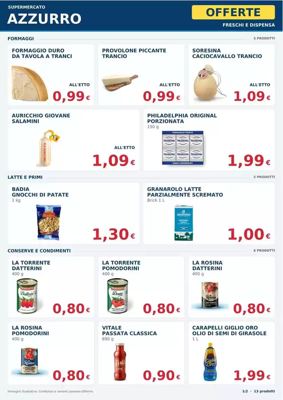 Volantino Supermercato Azzurro a Diano San Pietro | Offerte | 2026-09-23T00:00:00.000Z - 2026-10-04T00:00:00.000Z
