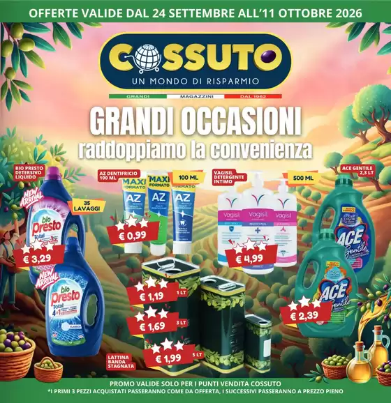 Volantino Cossuto a Firenze | Grandi occasioni | 2026-09-24T00:00:00.000Z - 2026-10-11T00:00:00.000Z