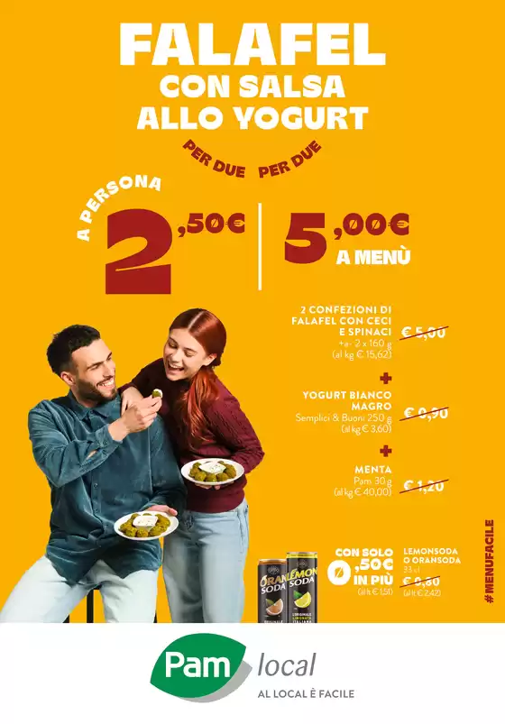Volantino Pam Local | Falafel con salsa allo yogurt | 2026-09-24T00:00:00.000Z - 2026-10-07T00:00:00.000Z
