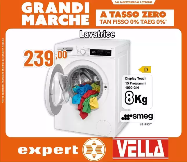 Volantino Vella Elettrodomestici a Macerata Feltria | Grandi Marche | 2026-09-24T00:00:00.000Z - 2026-10-07T00:00:00.000Z