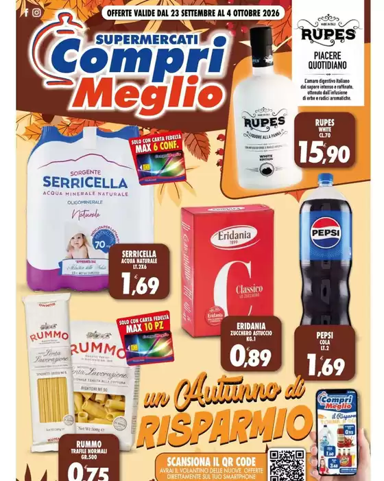 Volantino Compri Meglio | Un autunno di risparmio | 2026-09-23T00:00:00.000Z - 2026-10-04T00:00:00.000Z