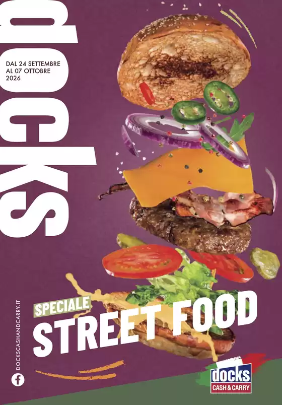 Volantino Docks Cash&Carry | Speciale street food | 2026-09-24T00:00:00.000Z - 2026-10-07T00:00:00.000Z