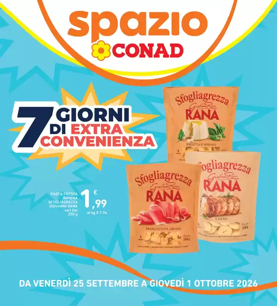 Volantino Spazio Conad a Almese | 7 giorni di extra convenienza | 2026-09-25T00:00:00.000Z - 2026-10-01T00:00:00.000Z