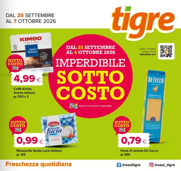 Volantino Tigre a Mendicino | Sottocosto | 2026-09-25T00:00:00.000Z - 2026-10-07T00:00:00.000Z