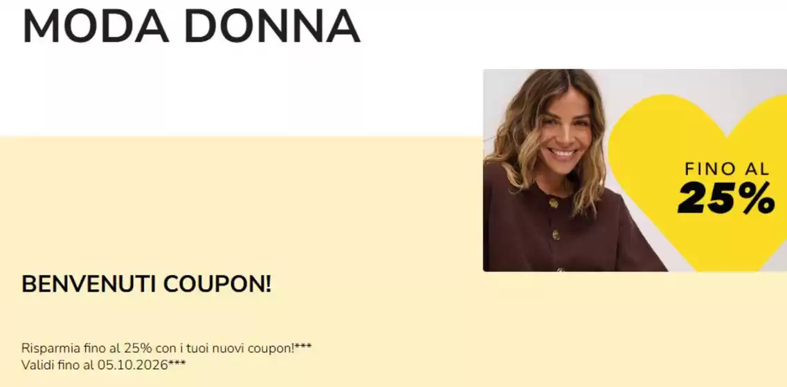 Volantino Takko Fashion a Casoria | Benvenuti coupon! | 2026-09-21T00:00:00.000Z - 2026-10-05T00:00:00.000Z