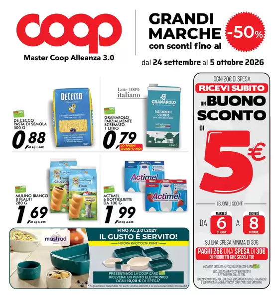 Volantino Coop | Grandi marche | 2026-09-24T00:00:00.000Z - 2026-10-05T00:00:00.000Z
