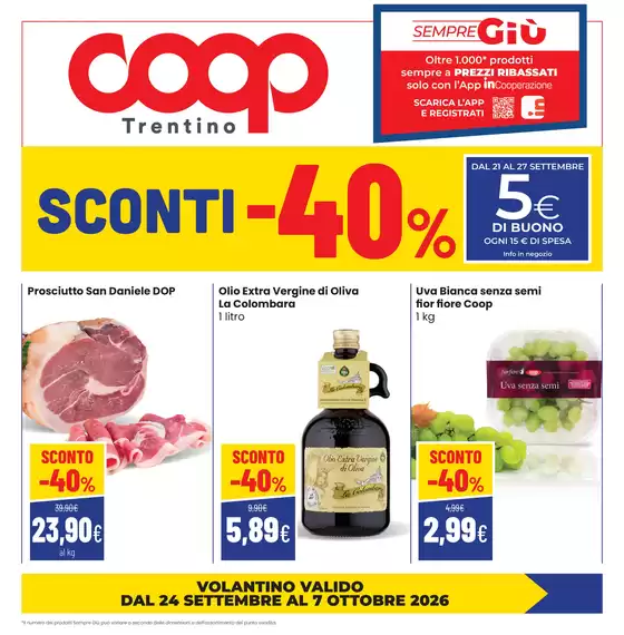 Volantino Coop | Sconti Fino Al 40% | 2026-09-24T00:00:00.000Z - 2026-10-07T00:00:00.000Z