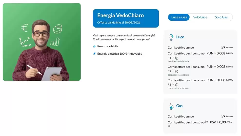 Volantino Engie a Cusano Mutri | Energia VedoChiaro | 2026-09-24T00:00:00.000Z - 2026-09-30T00:00:00.000Z