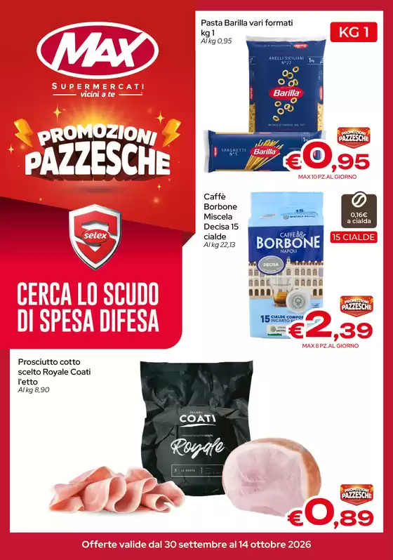 Volantino Max Supermercati a Nicosia | Promozioni pazzesche | 2026-09-30T00:00:00.000Z - 2026-10-14T00:00:00.000Z