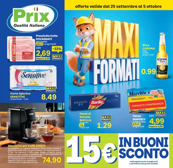 Volantino Prix a Caiazzo | Maxi formati | 2026-09-25T00:00:00.000Z - 2026-10-05T00:00:00.000Z