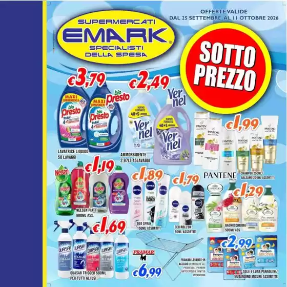 Volantino Supermercati Emark a Nule | Sottoprezzo | 2026-09-25T00:00:00.000Z - 2026-10-11T00:00:00.000Z