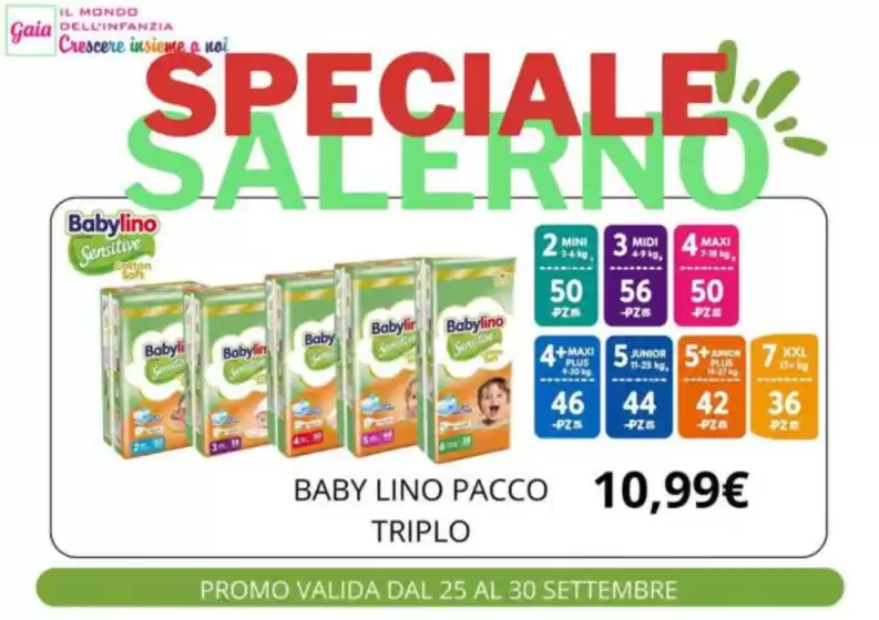 Volantino Sanitaria Gaia | Speciale salerno | 2026-09-25T00:00:00.000Z - 2026-09-30T00:00:00.000Z