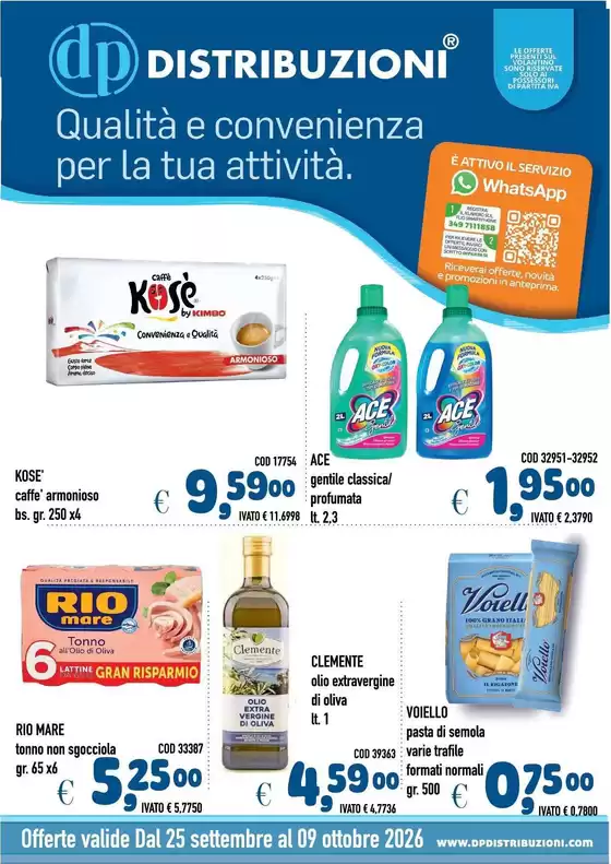 Volantino Del Prete Alimentari | Offerte VALIDE DAL 25 SETTEMBRE AL 09 OTTOBRE | 2026-09-25T00:00:00.000Z - 2026-10-09T00:00:00.000Z