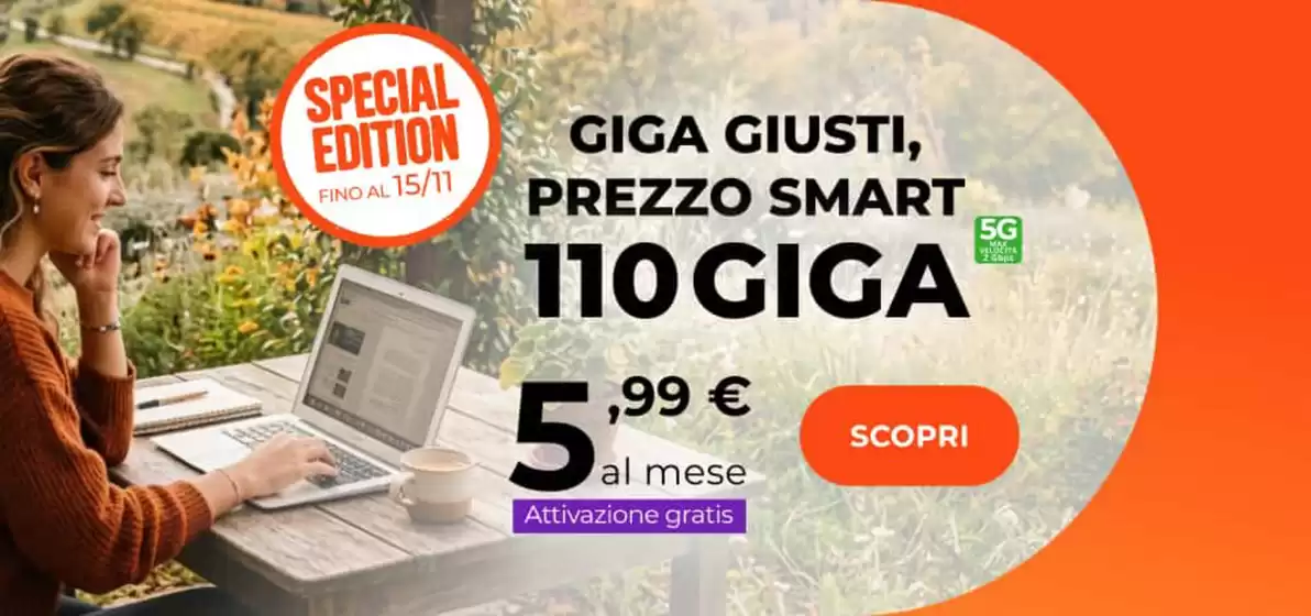 Volantino WindTre a Villasanta | Special edition | 2026-09-25T00:00:00.000Z - 2026-11-15T00:00:00.000Z