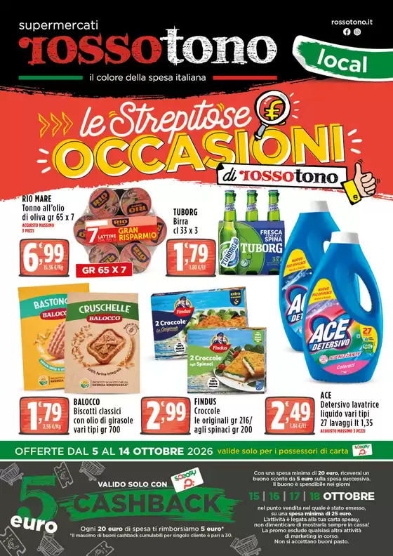 Volantino Supermercati Rossotono Local a Bagnara Calabra | Le Strepitose occasioni | 2026-10-05T00:00:00.000Z - 2026-10-14T00:00:00.000Z