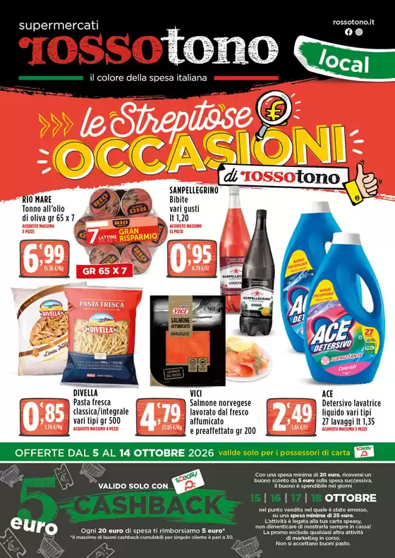 Volantino Supermercati Rossotono Local a Monopoli | Le Strepitose occasioni | 2026-10-05T00:00:00.000Z - 2026-10-14T00:00:00.000Z