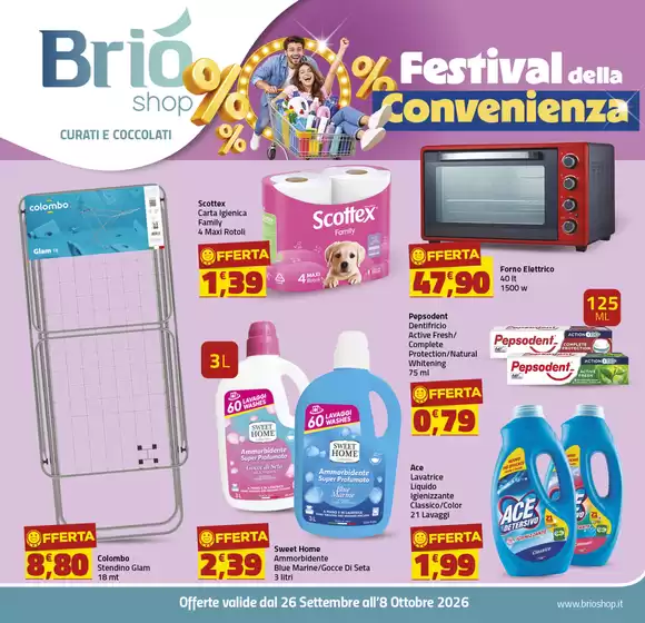 Volantino Briò Shop a Cascina | Festival della convenienza | 2026-09-26T00:00:00.000Z - 2026-10-08T00:00:00.000Z