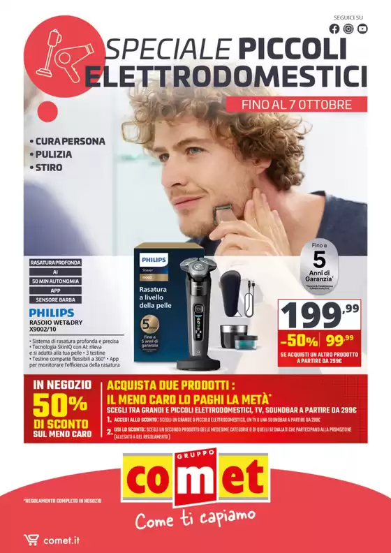 Volantino Comet a Mirandola | Speciale piccoli elettrodomestici da Comet! | 2026-09-25T00:00:00.000Z - 2026-10-07T00:00:00.000Z