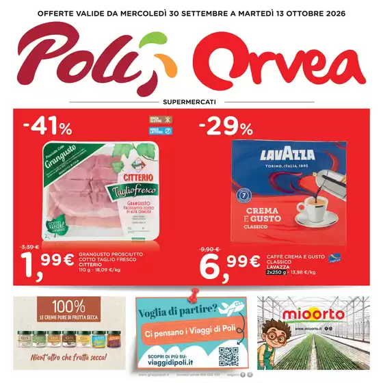 Volantino Orvea | Offerte valide da mercoledi 30 settembre a mertedi 13 ottobre 2026 | 2026-09-30T00:00:00.000Z - 2026-10-13T00:00:00.000Z