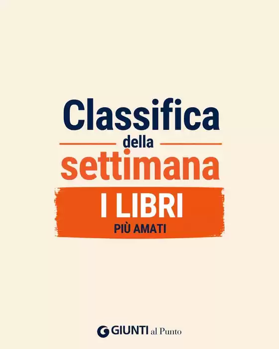 Volantino Giunti al Punto a Solza | Classifica della settimana | 2026-09-28T00:00:00.000Z - 2026-10-04T00:00:00.000Z
