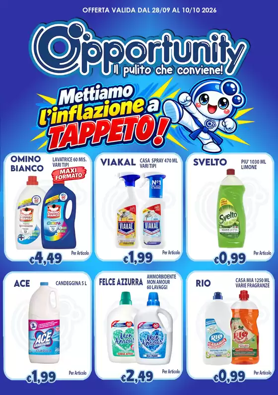Volantino Opportunity Shop | Mettiamo l'inflazione a TAPPETO! | 2026-09-28T00:00:00.000Z - 2026-10-10T00:00:00.000Z