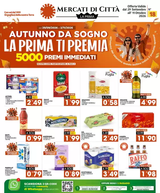 Volantino Mercati di Città a Castel Romano | AUTUNNO DA SOGNO LA PRIMA TI PREMIA | 2026-09-29T00:00:00.000Z - 2026-11-02T00:00:00.000Z
