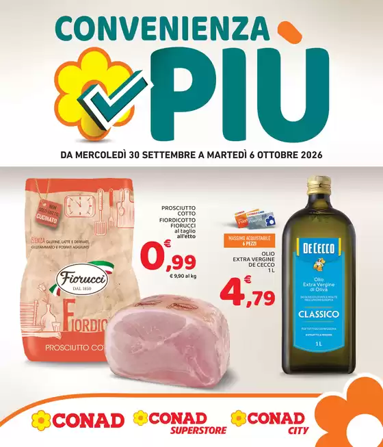 Volantino Conad a Milano | Convenienza Più | 2026-09-30T00:00:00.000Z - 2026-10-06T00:00:00.000Z